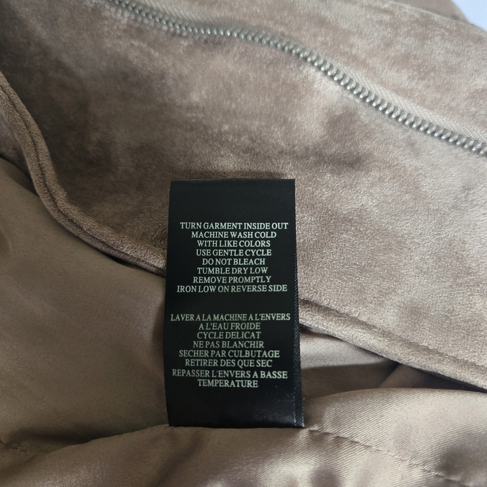 BLANKNYC Women's Taupe Suede Jacket.Size L - Picture 10 of 16